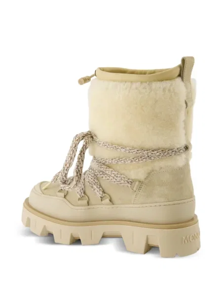 Cizme scurte Moncler cu șireturi din dantelă