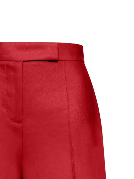 Plisirane kratke hlače Max Mara crvena