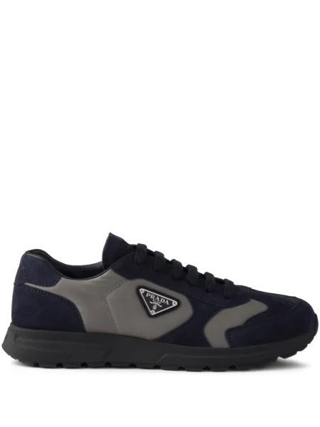Sneakerși Prada cu șireturi din dantelă albastru