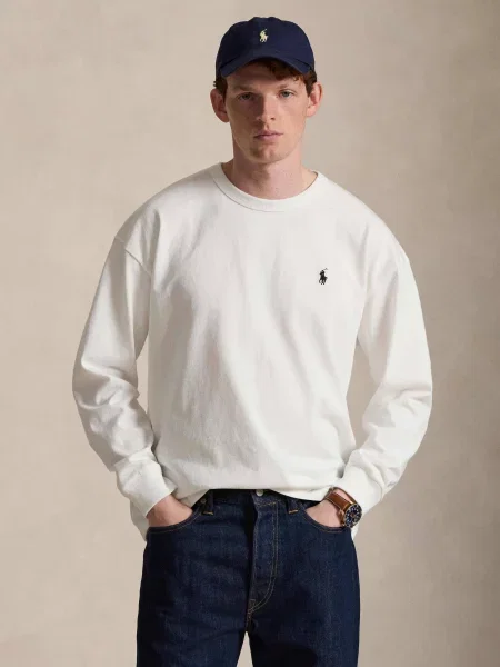POLO RALPH LAUREN Pulóver | Relaxed fit fehér