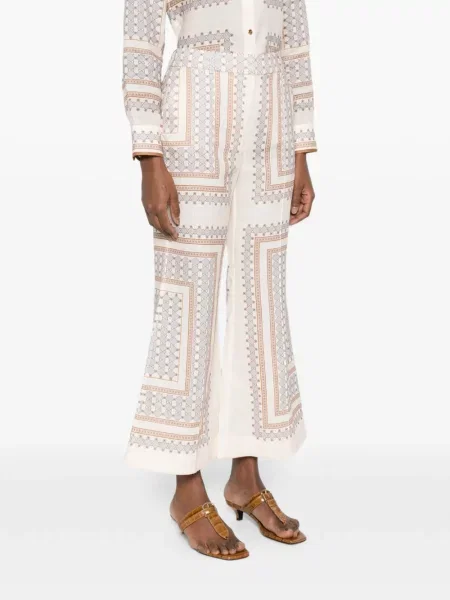 Pantaloni Zimmermann cu imprimeu geometric