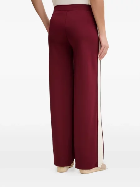 Pantaloni Guess cu dungi cu autograf roșu