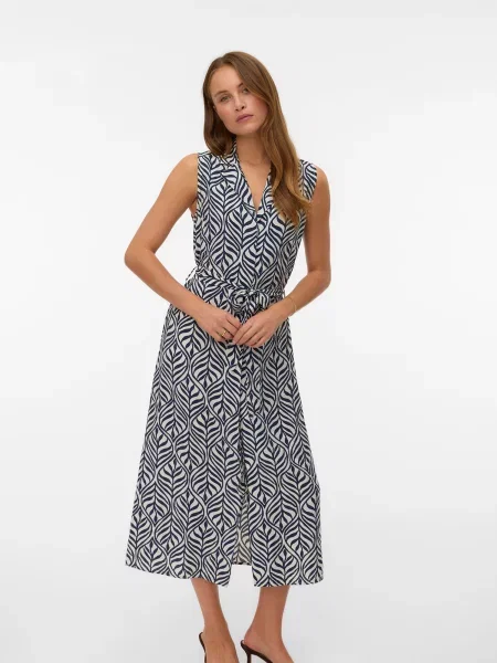 Vero Moda Rochie tip cămașă Josie Bleumarin albastru