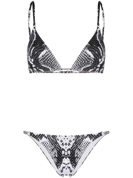 Bikini Noire Swimwear w wężowy wzór czarny
