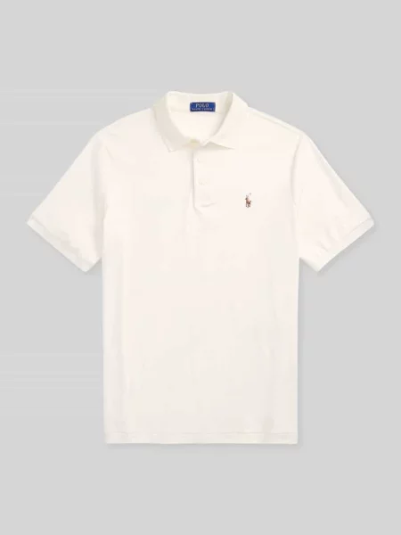 Koszulka polo o kroju Regular Fit z czystej bawełny Polo Ralph Lauren biała