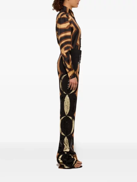 Cămașă Pucci de mătase cu imagine negru