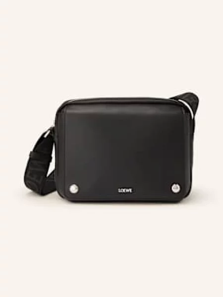 Loewe Torba Na Ramię Pebble Messenger Medium schwarz czarna