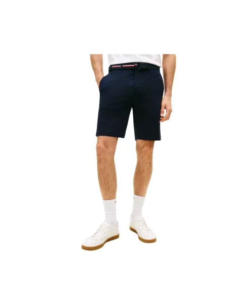 Tommy Hilfiger Komplet szorty i pasek Denton Granatowy niebieskie