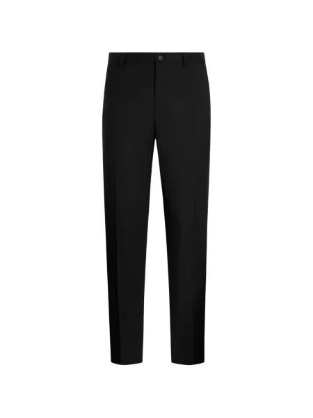 Pantaloni Dolce & Gabbana de lână negru