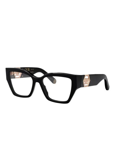 Ochelari de soare Philipp Plein Eyewear cu imprimeu geometric negru