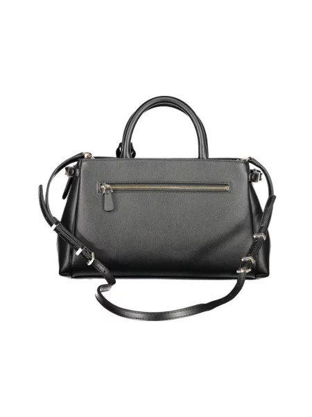 Lniana listonoszka Guess czarna