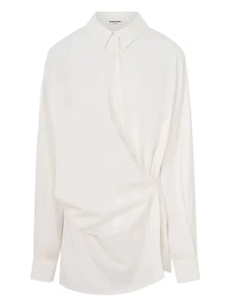 Koszula La Piscine drapowana biała