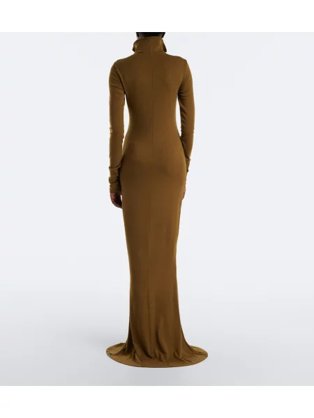 Rochie Mugler de lână verde