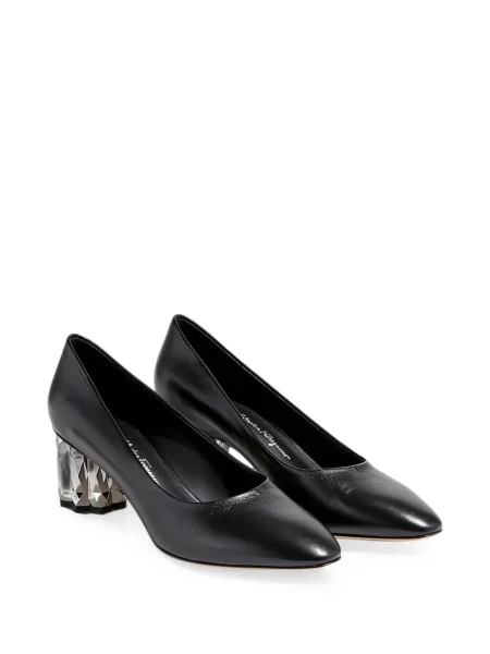 Pantofi cu toc Ferragamo din piele negru