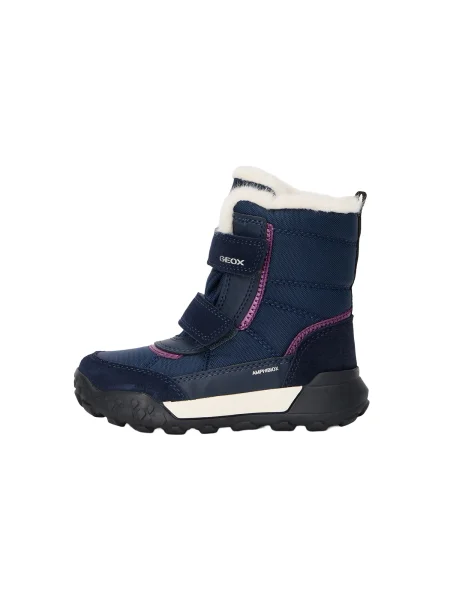 GEOX Μπότες για χιόνι J TREKKYUP ABX μπλε μαρέν / λιλά λευκό
