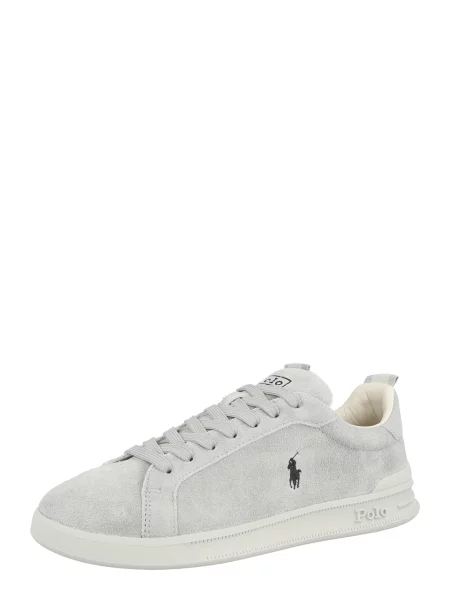 Polo Ralph Lauren Hrt Crt Rib sneakers din piele întoarsă gri
