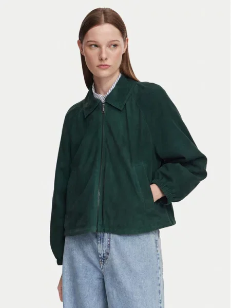 Weekend Max Mara Шкіряна куртка Zuppa зелений
