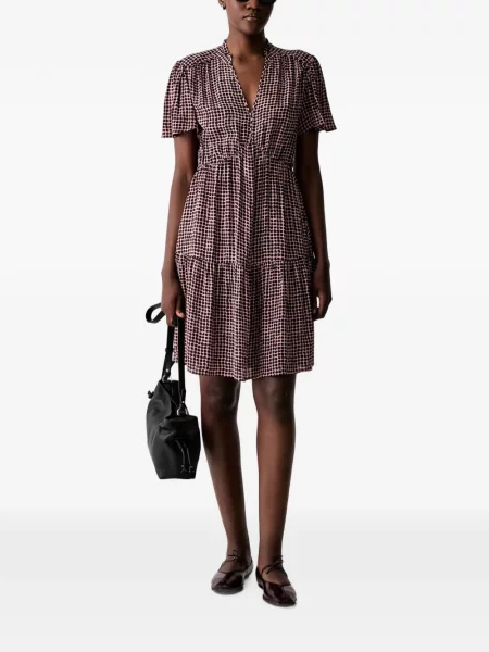 Rochie mini Marc O'polo cu imagine cu imprimeu geometric roșu