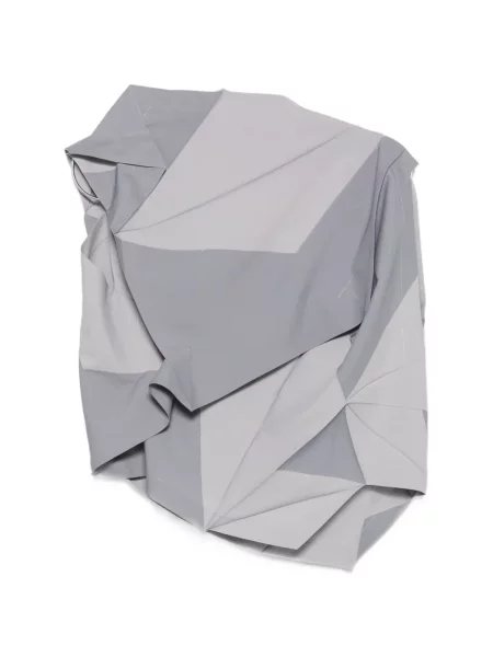 Top 132 5. Issey Miyake cu imagine cu imprimeu geometric gri