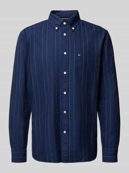 Koszula casualowa o kroju regular fit z czystej bawełny Tommy Hilfiger biała