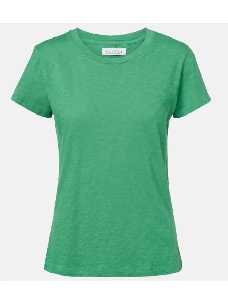 Tricou Velvet de catifea verde