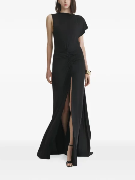 Rochie maxi 2310 Studio cu volane negru