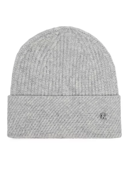 Calvin Klein czapka z wełną szara