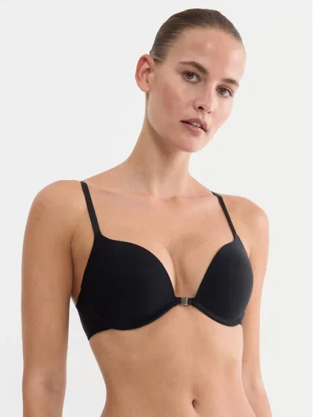Triumph Sutien Push-up Pure Micro negru
