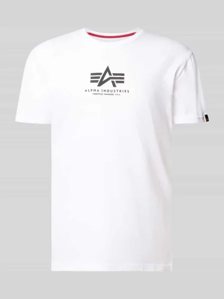 T-shirt Alpha Industries Basic T-Shirt Contrast Stitch White L biała