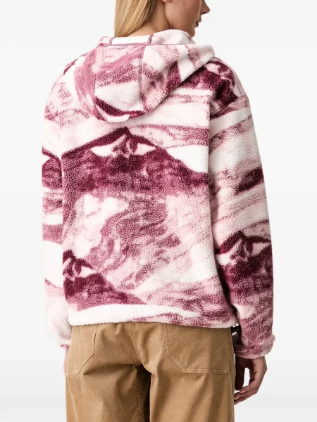 Fleece hoodie Columbia με σχέδιο λευκό