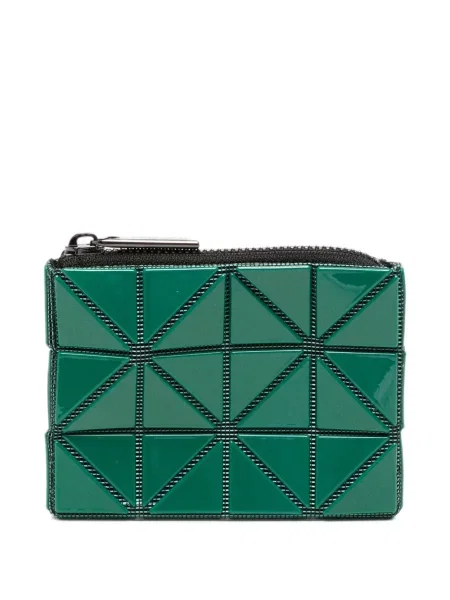 Portofel Bao Bao Issey Miyake cu imprimeu geometric verde