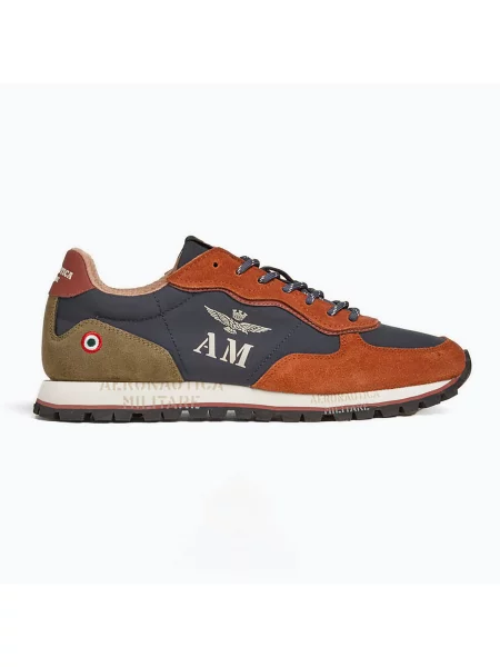 Férfi cipők Aeronautica Militare navy blue/brown. Méret: 44 EU kék