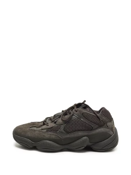 Sneakerși Adidas Yeezy cu șireturi din dantelă negru
