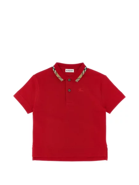 Koszulka polo dziecięca Burberry czerwona