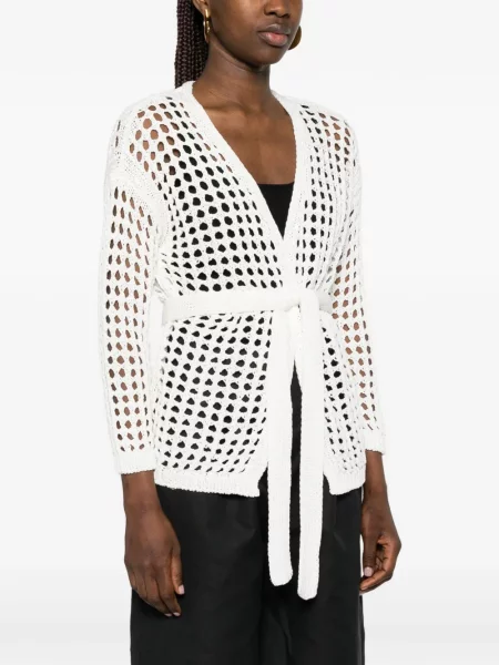 Cardigan Max Mara ajurat alb