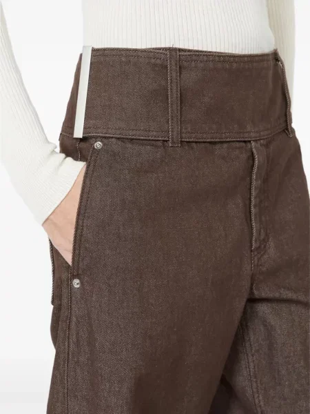 Široké džínsy Max Mara hnedá