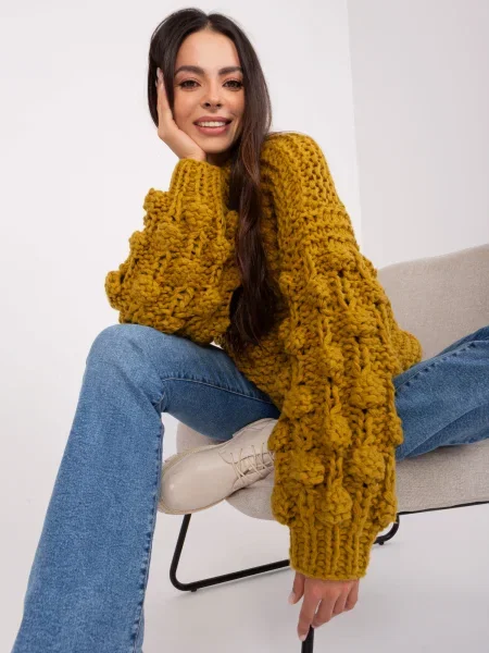 Pulover Fashionhunters kaki