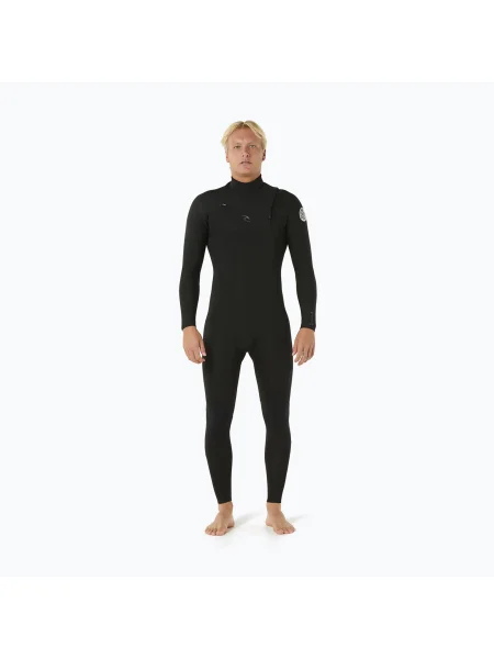 Costum de înot pentru bărbați Rip Curl Dawn Patrol mm Chest Zip black negru
