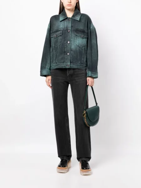 Tie-dye džinsinė striukė Stella Mccartney mėlyna