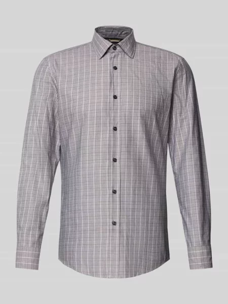 Koszula biznesowa o kroju slim fit o jakości premium model ‘HANK’ Boss beżowa