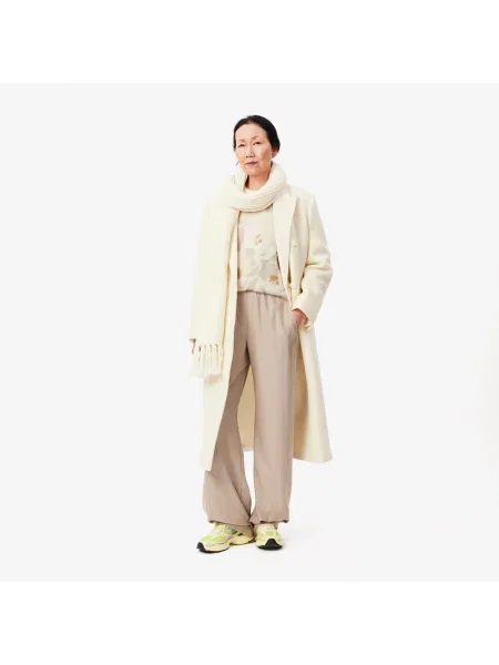 Lacoste Sweter Z Dzianiny Żakardowej W Kwiaty