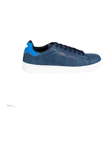 Sneakersy Gas skórzane niebieskie