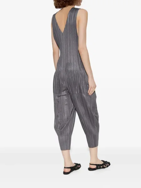 Плисиран гащеризон Pleats Please Issey Miyake сиво