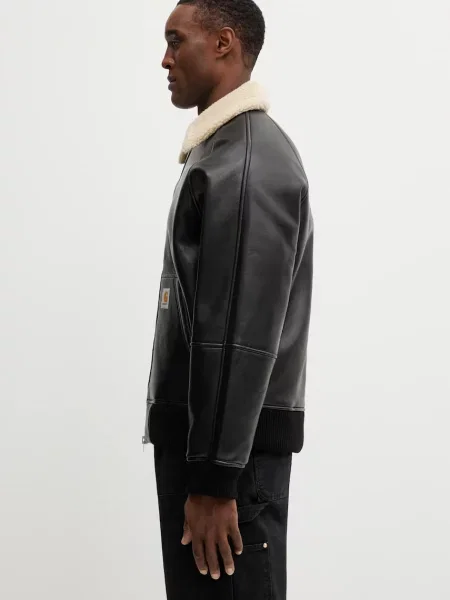 Carhartt WIP geacă Shepton Jacket de tranziție oversize negru