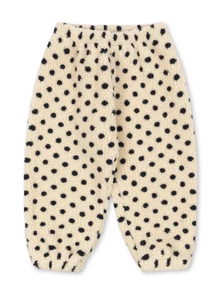 Konges Sløjd teplákové nohavice detské flísové JODY PANTS GRS béžová