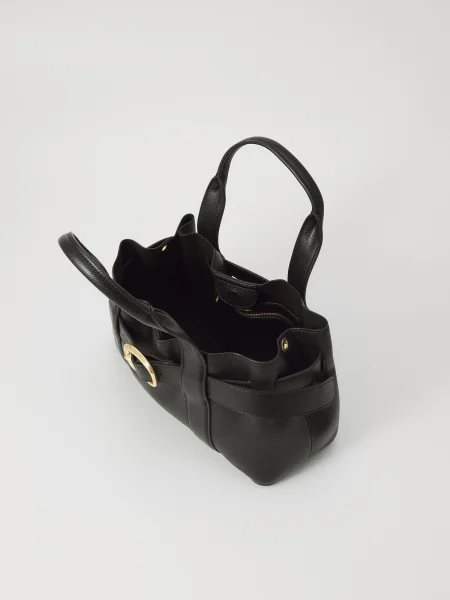 Geanta crossbody Calvin Klein cu cataramă cu bretele mini negru