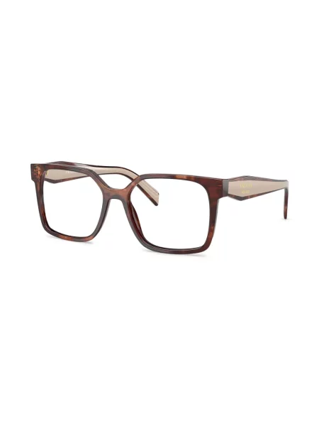 Τετράγωνα γυαλιά ηλίου Prada Eyewear καφέ