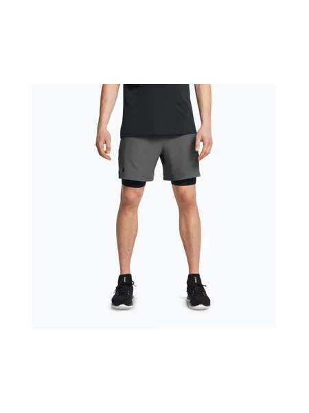 Тренувальні шорти Under Armour Vanish Woven Sts castlerock/black/black чорні