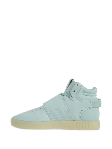 Sneakerși Adidas Tubular cu autograf cu bretele slip-on gri
