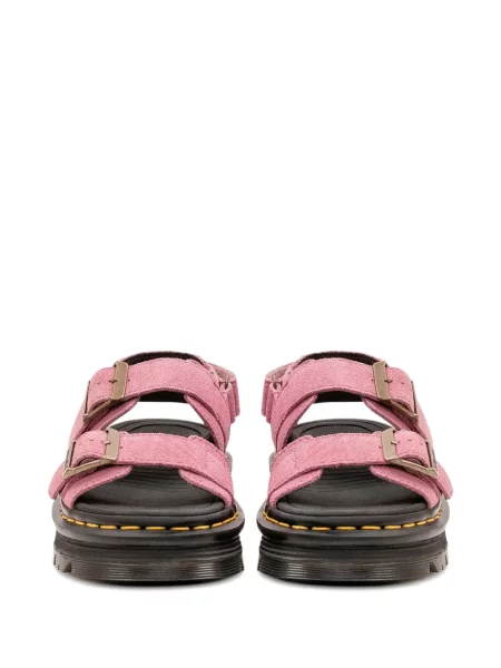 Dirželis sandalai Dr. Martens su sagtimis rožinė